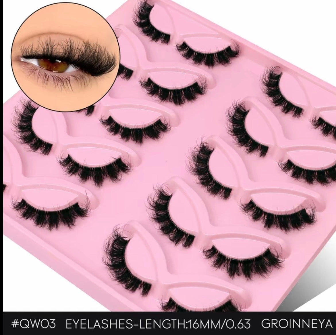 Faux mink lashes 10 pairs/3D